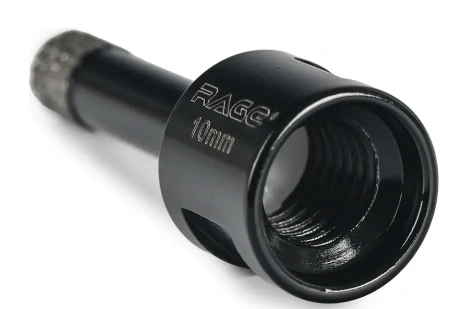 Коронка алмазная 10 мм по керамограниту для УШМ, сухое сверление RAGE 559534;  УТ-00000228