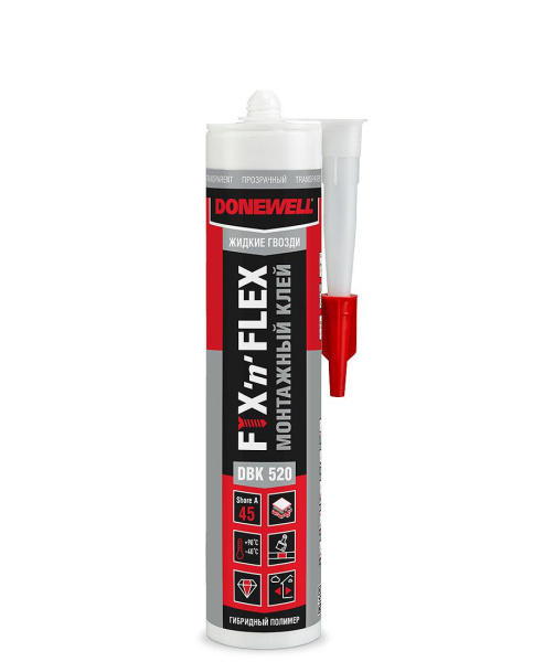 Клей монтажный  Жидкие гвозди DONEWELL FIX-n-FLEX полимерный DBK-52X