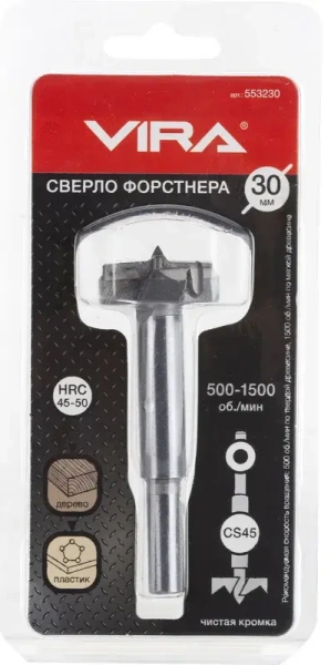 Сверло Форстнера 35 мм VIRA, 553235; УТ-00000265