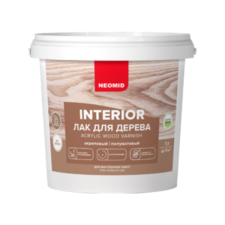 NEOMID INTERIOR Лак акриловый для дерева