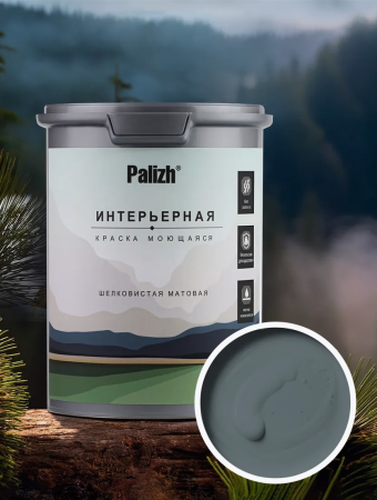 Краска интерьерная шелковисто-матовая №816 тайга 1,4кг PALIZH РС-816-1,4; 11614033