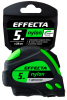 Рулетка 5м-25мм с магнитом, автостоп,лентой нейлон  Effecta Nylon  (580525); 11612890