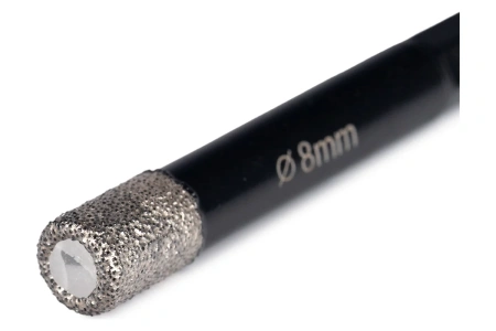 Коронка алмазная по керамограниту 8мм с шестигранным хвостовиком RAGE 559532; УТ-00000237