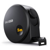 Рулетка 5м х 19мм, эксклюзивный дизайн, софттач Home Series Black Deli HT8519; 11608834