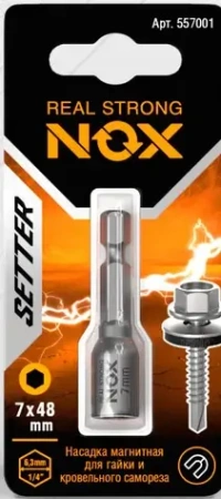Ключ-насадка магнитная 7х48мм NUT NOX SETTER 1шт (557001); 11614103