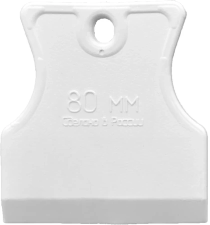 Шпатель  80мм резиновый DECOR White Edition 3080089; 11606376