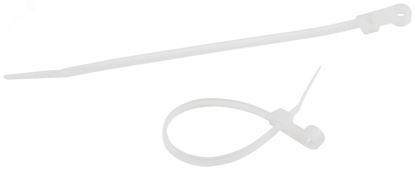 Хомуты нейлоновые для стяжки 3,6х250мм, белые 100 штук Милен 143528; 11615174