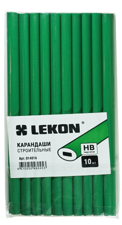 Карандаш овальный, твердо-мягкий (ВН), зеленый LEKON 014014; 11614377