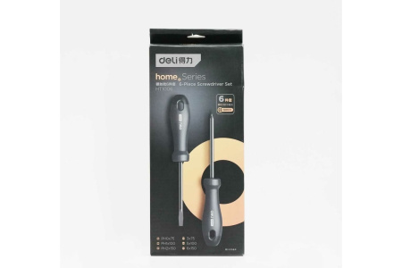 Набор отверток 6шт Deli HT1006  Home Series Black; 11612836