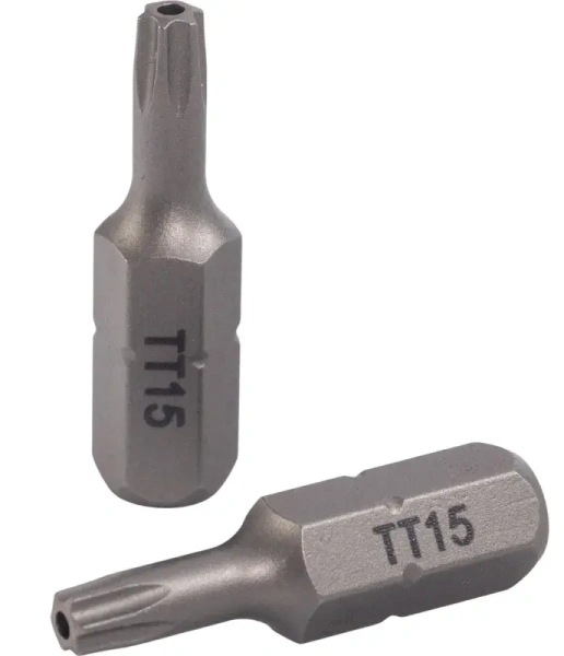 Биты магнитные 25мм CR-V TORX T15 2шт. VIRA 554142; УТ-00000222
