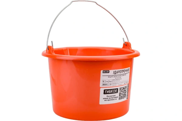 Ведро 12л гибкое ударопрочное для красок и смесей  DECOR PROFI  533-120; 11608255