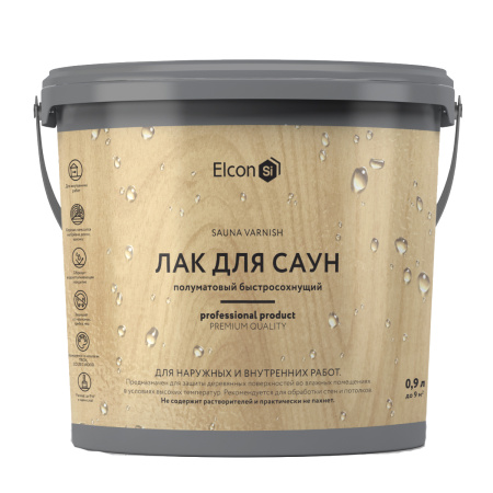 Лак для саун 0,9 л Elcon  00-00750086; 11613531