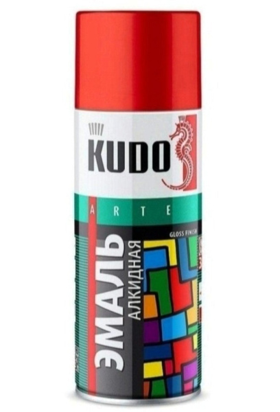 Эмаль алкидная универсальная KUDO RAL 6018 520мл глянц салатовый; 11589759 