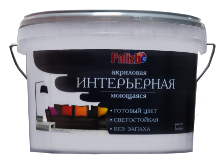 Краска PALIZH акриловая интерьерная моющаяся №310 халва 3,7 кг; 11605601