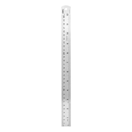 Линейка стальная Deli DL8030Y 300мм; 11608541