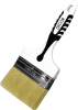 Кисть Black White универсальная 120х15мм, светлая смешанная щетина, 2К ручка DECOR  880-120; 11607129