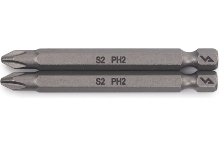 Биты магнитные PH2 x 70 мм 2шт для шуруповерта, сталь S2 VIRA 554500; УТ-00000210
