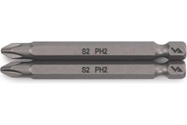 Биты магнитные PH2 x 70 мм 2шт для шуруповерта, сталь S2 VIRA 554500; УТ-00000210