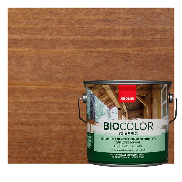 Защитный состав для дерева NEOMID BIO COLOR CLASSIC Тик (2,7л) 1/3 11594342