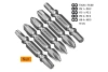 Набор бит двухсторонних (5 шт; Ph1xPh2, Pz1xPz2, Ph3хPz3, Tx25xTx30, Hex4xHex5; 50 мм) карта  NOX  COREBIT (336012); 11613220