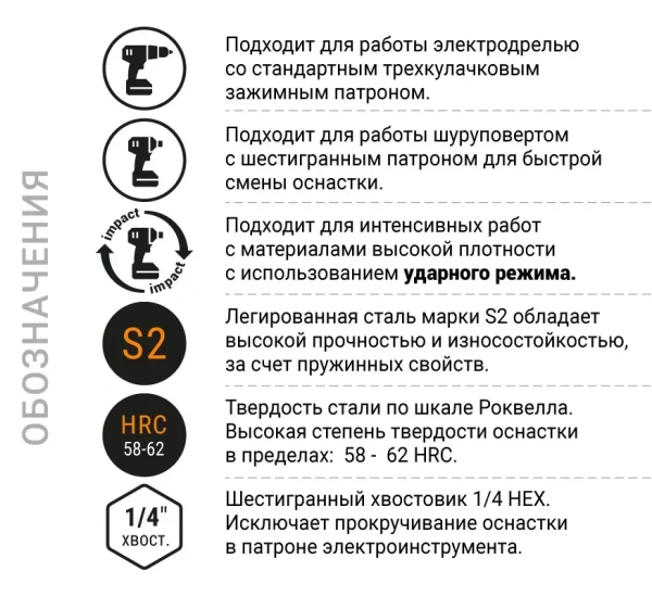 Бита torsion Pz1-50 E6.3, 2 шт карта NOX STRONG (337150-2); 11614188