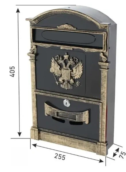 Ящик почтовый ГЕРБ старая бронза АЛЛЮР №4011В; 11614735