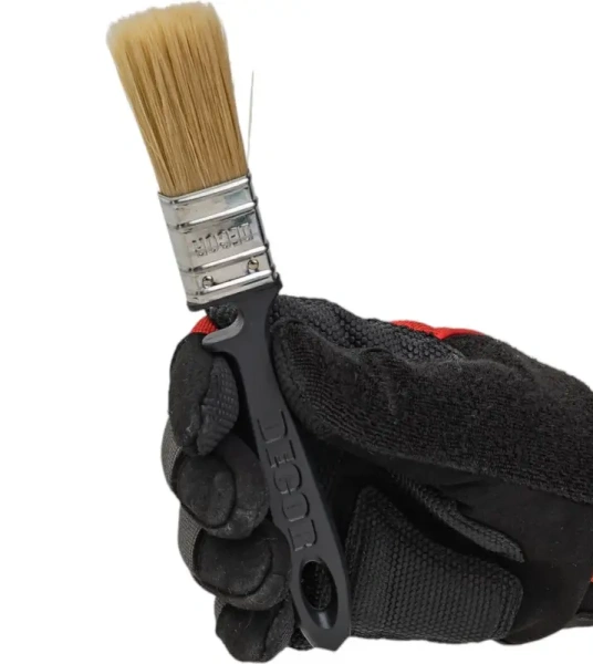 Кисть Black Edition ХИТ ПРОДАЖ 25х12 мм, светлая смешанная щетина DECOR 713-025; 11606314