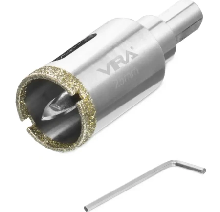 Коронка алмазная по керамике 25 мм трехгранный хвостовик VIRA 559502; УТ-00000205