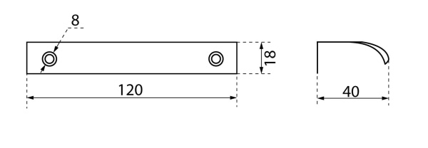 Ручка-профиль мебельная матовый никель, упаковка 2шт StahlBuro А305-96 SN/16671; 11614646