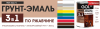Грунт-эмаль алкидная 3 в 1 по ржавчине GOLexpert 