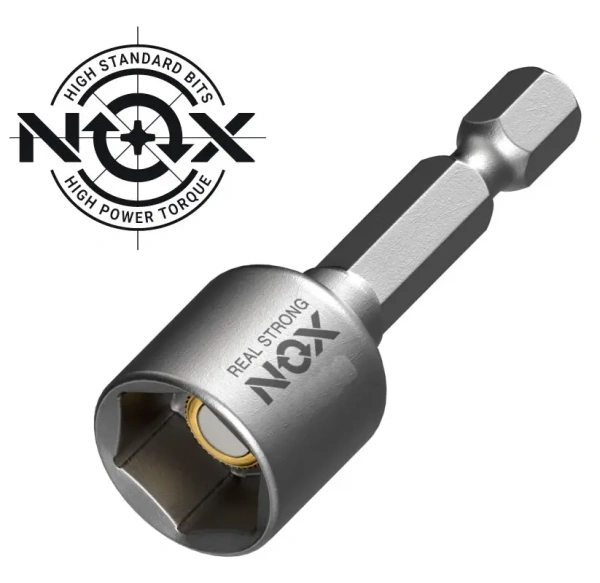 Ключ-насадка магнитная 17х65мм 5шт. NOX SETTER (551765-5); 11615086