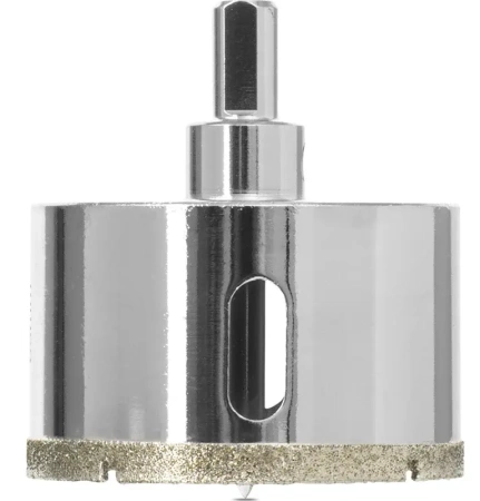 Коронка алмазная по керамике 65 мм трехгранный хвостовик VIRA 559508; УТ-00000221