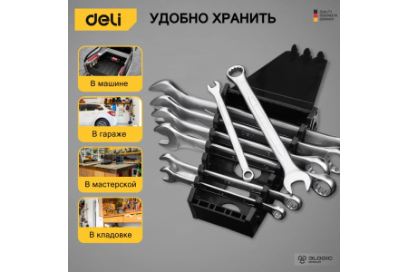 Набор комбинированных гаечных ключей 8 шт Deli DL130008A; 11612676