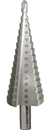 Сверло ступенчатое с трехгранным хвостовиком 4-32 мм VIRA 551432; УТ-00000254
