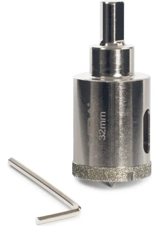 Коронка алмазная по керамике 32 мм трехгранный хвостовик VIRA 559515; УТ-00000209