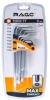 Набор ключей TORX T10-T50 9 шт Г-образные, CrV, для авто и велосипеда RAGE 303141; УТ-00000314