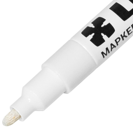 Маркер с нитроэмалью 2мм белый LEKON Standart 011902; 11614380