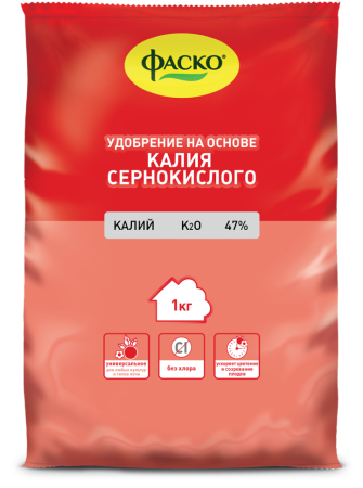Удобрение минеральное на основе Калия сернокислого ФАСКО, 1 кг; 586769