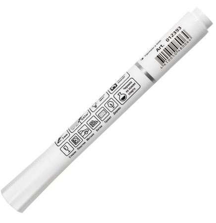 Маркер перманентный 3мм белый LEKON EXTRA WHITE 012393; 11614373