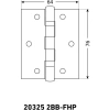 Петля дверная 17х64 2 подшипника, белая, 2 шт АЛЛЮР 20325  2ВВ-FHP WW/1104; 11614654