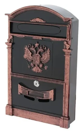 Ящик почтовый ГЕРБ старая медь АЛЛЮР №4011В; 11614734