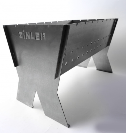 Мангал разборный 300х300х496мм, сталь 1,8мм, вес 7кг ZINLER  (МРЗ-1); 11608713