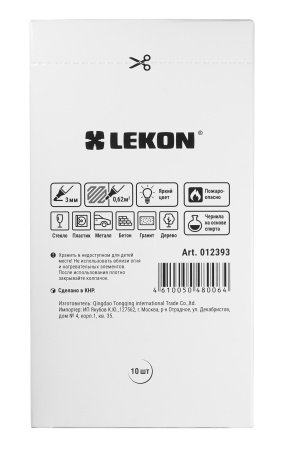 Маркер перманентный 3мм белый LEKON EXTRA WHITE 012393; 11614373