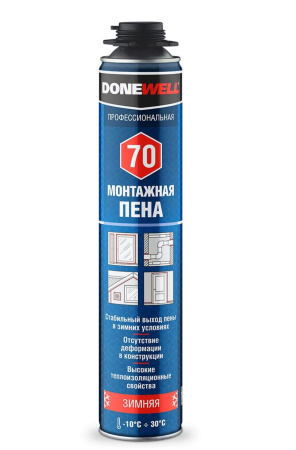 Пена полиуретановая DONEWELL 70  KUDO зимняя  1000 мл; 11605569