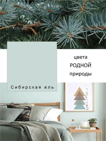 Краска интерьерная шелковисто-матовая №819 сибирская ель 0,2кг PALIZH РС-819-0,2; 11614041