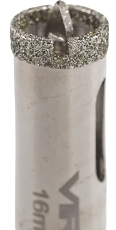 Коронка алмазная по керамике 16 мм трехгранный хвостовик VIRA 559538; УТ-00000201