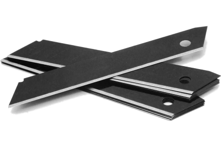 Лезвия для ножей сегментированные воронённые 18 мм 10 шт. RAGE 831500; УТ-00000302