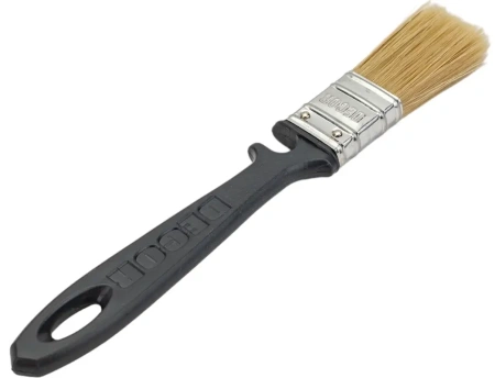 Кисть Black Edition ХИТ ПРОДАЖ 25х12 мм, светлая смешанная щетина DECOR 713-025; 11606314