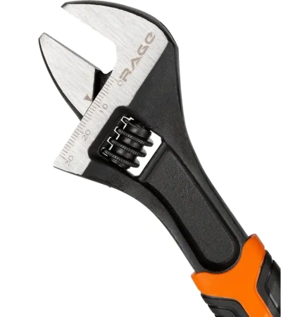 Ключ разводной усиленный 200 мм, раскрытие до 30 мм RAGE 311059;  УТ-00000310