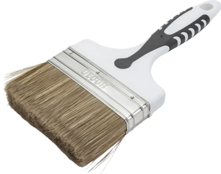 Кисть Black White для лака 120х15мм, темная щетина, 2К ручка DECOR  830-120; 11607149